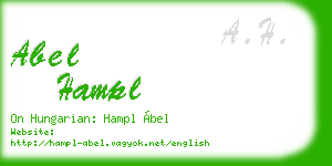 abel hampl business card